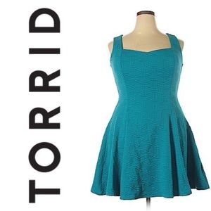 Torrid Teal Casual Dress Plus size 0